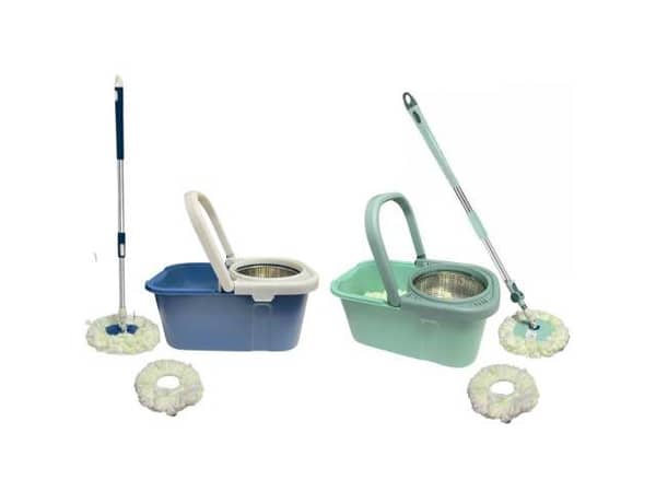 Balde reforzado + 2 mopas